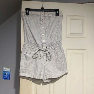 strapless romper